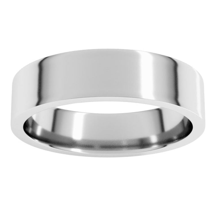 Sterling Silver 5 mm Lightweight Comfort-Fit Flat Band Size 11