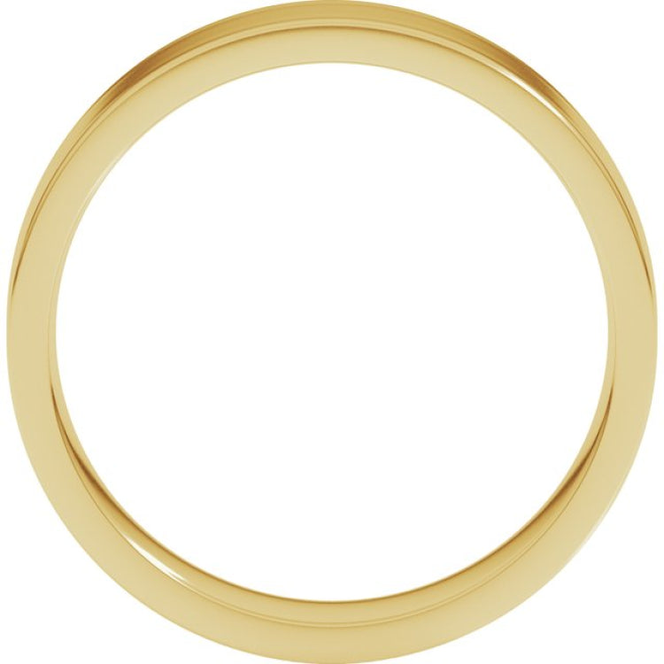 10K Yellow Gold 5 mm Lightweight Comfort-Fit Flat Band Size 9