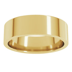 10K Yellow Gold 6 mm Lightweight Comfort-Fit Flat Band Size 10