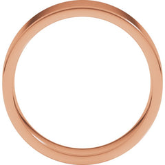 10K Rose Gold 6 mm Lightweight Comfort-Fit Flat Band Size [cv