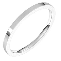 Platinum 1.5 mm Lightweight Comfort-Fit Flat Band Size 5.5