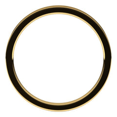 14K Yellow Gold 2 mm Flat Comfort Fit Light Band Size 5.5