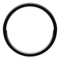 14K White Gold 2 mm Lightweight Comfort-Fit Flat Band Size 6.5