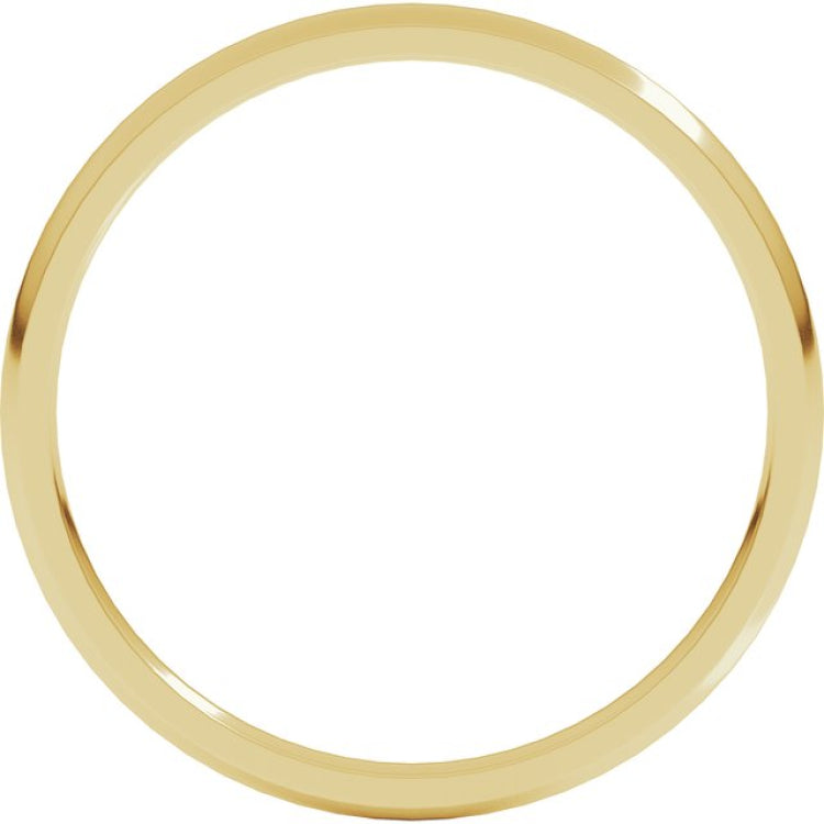 10K Yellow Gold 1.5 mm Lightweight Comfort-Fit Half Round Band Size 8