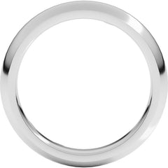 Platinum 4 mm Comfort-Fit Half Round Band Size 6