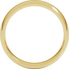 10K Yellow Gold 5.5 mm Lightweight Comfort-Fit Half Round Band Size 9