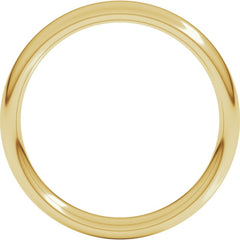 14K Yellow Gold 4 mm Comfort-Fit European-Style Band Size 10