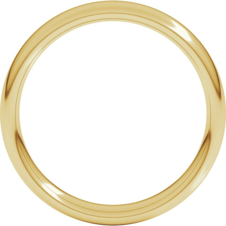 18K Yellow Gold 4 mm Comfort-Fit European-Style Band Size 10