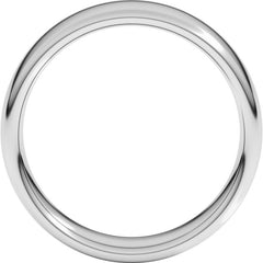 10K White Gold 6 mm Comfort-Fit European-Style Band Size 11