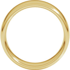 14K Yellow Gold 7 mm Comfort-Fit European-Style Band Size 12