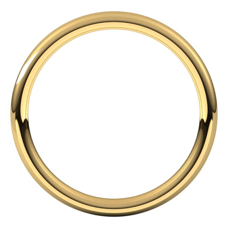 10K Yellow Gold 2 mm Comfort-Fit European-Style Band Size 5.5