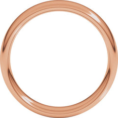18K Rose Gold 5 mm Comfort-Fit European-Style Band Size 6