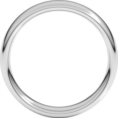 Platinum 5 mm Comfort-Fit European-Style Band Size 7.5