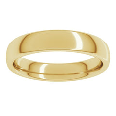 18K Yellow Gold 4 mm Comfort-Fit European-Style Band Size 8.5