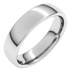 Platinum 5 mm Comfort-Fit European-Style Band Size 8.5