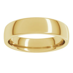 10K Yellow Gold 5 mm Comfort-Fit European-Style Band Size 9.5