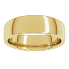 10K Yellow Gold 6 mm Comfort-Fit European-Style Band Size 9.5