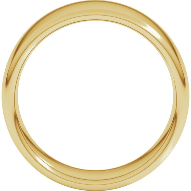 14K Yellow Gold 8 mm Comfort-Fit European-Style Band Size 9