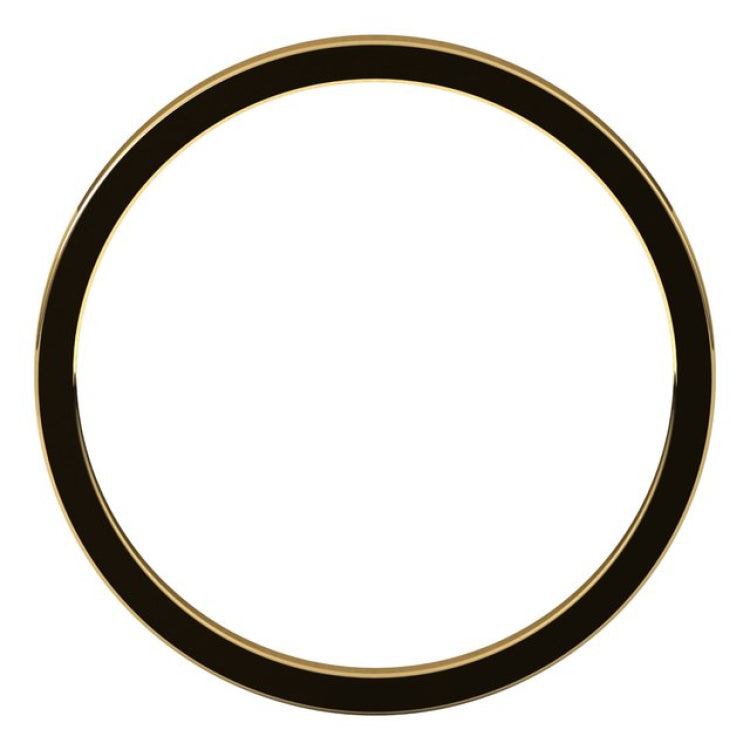 14K Yellow Gold 1.5 mm Flat Band Size 1