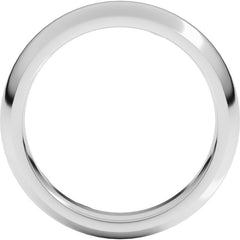 Platinum 5 mm Comfort-Fit Half Round Band Size 8