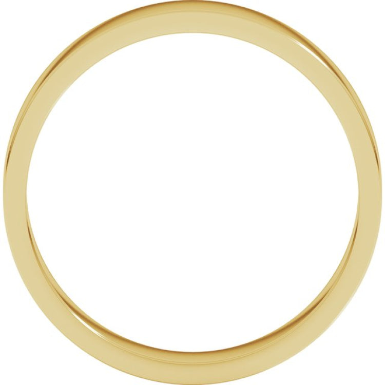 10K Yellow Gold 4 mm Flat Band Size 8.5