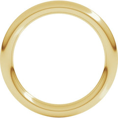 14K Yellow Gold 2.5 mm Comfort-Fit Full Round Band Size 6