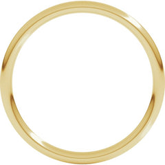 18K Yellow Gold 1.5 mm Comfort-Fit Full Round Band Size 8.5