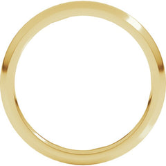 18K Yellow Gold 2 mm Comfort-Fit Half Round Band Size 4