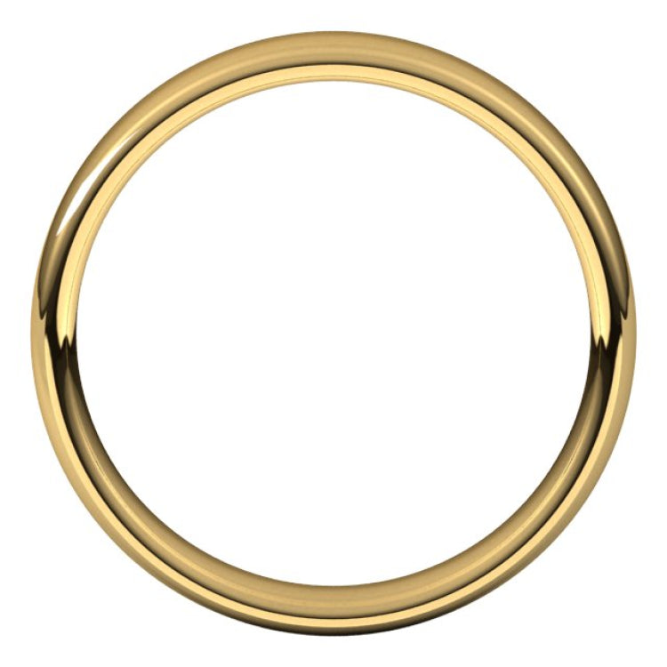 14K Yellow Gold 4.5 mm Comfort-Fit European-Style Band Size 9.5