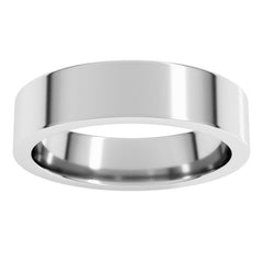 Platinum 5 mm Comfort-Fit Flat Band Size 11