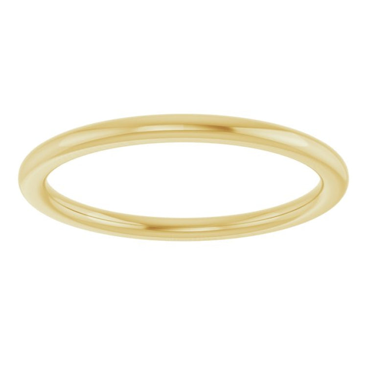 10K Yellow Gold 1.5 mm Comfort-Fit European-Style Band Size 4.5