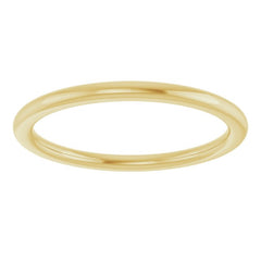 14K Yellow Gold 1.5 mm Comfort-Fit European-Style Band Size 4.5