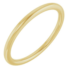 14K Yellow Gold 1.5 mm Comfort-Fit European-Style Band Size 7