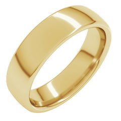 14K Yellow Gold 5.5 mm Comfort-Fit European-Style Band Size 10