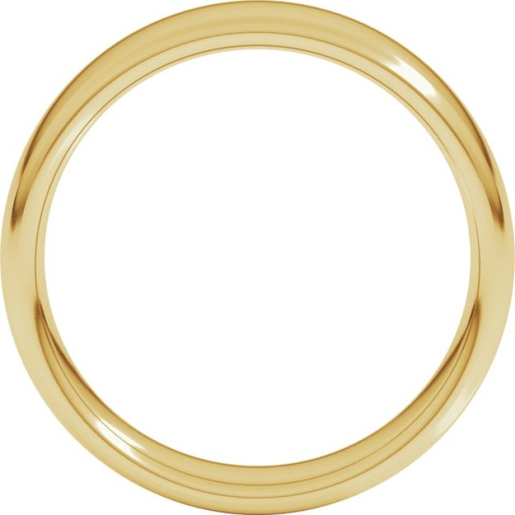 14K Yellow Gold 5.5 mm Comfort-Fit European-Style Band Size 8.5
