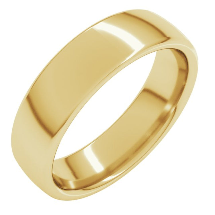 10K Yellow Gold 5.5 mm Comfort-Fit European-Style Band Size 9.5