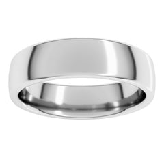 14K White Gold 5.5 mm Comfort-Fit European-Style Band Size 9.5
