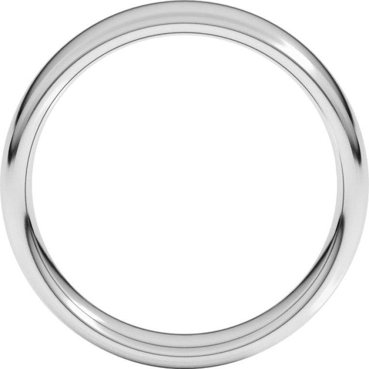 Platinum 5.5 mm Comfort-Fit European-Style Band Size 6