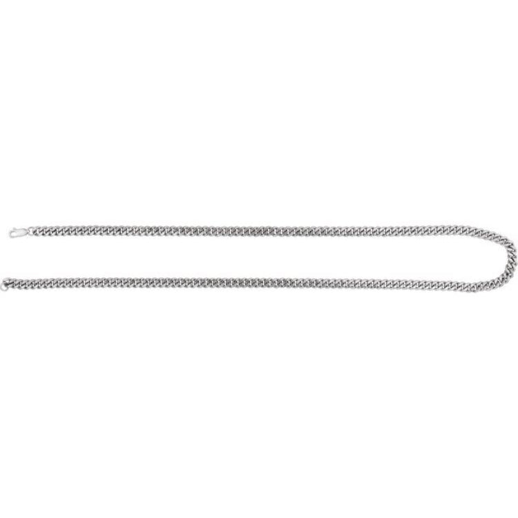Sterling Silver 4.8 mm Curb 20" Chain