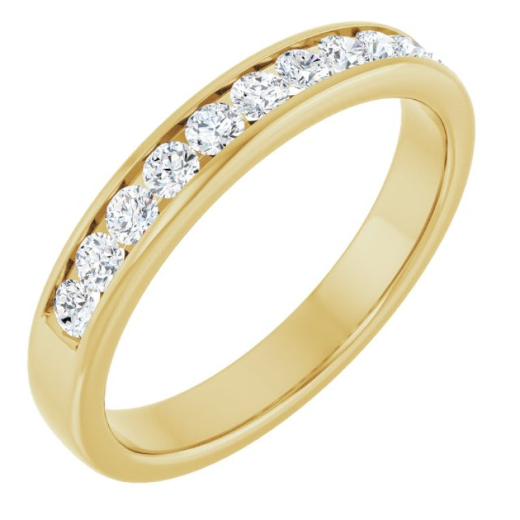 14K Yellow Gold 5/8 CTW Lab-Grown Diamond Band