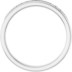 Platinum 1/2 CTW Natural Diamond Band