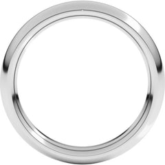 18K White Gold 3.5 mm Comfort-Fit Half Round Band Size 9