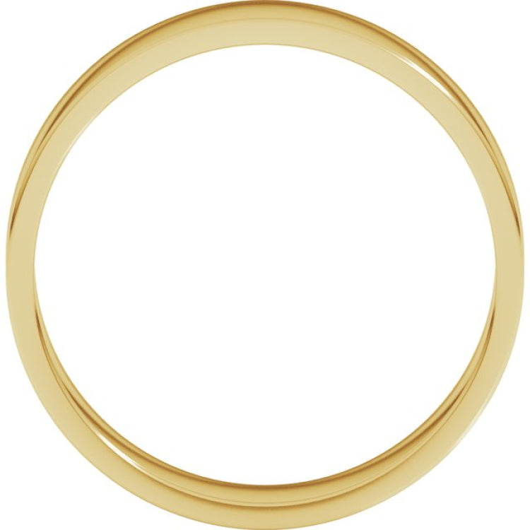 14K Yellow Gold 5.5 mm Flat Band Size 9.5