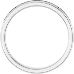 14K White Gold 3/4 CTW Natural Diamond Band
