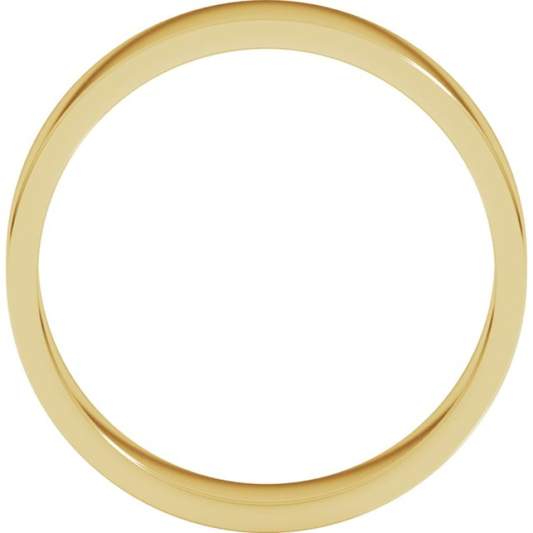 14K Yellow Gold 5 mm Flat Band Size 8.5