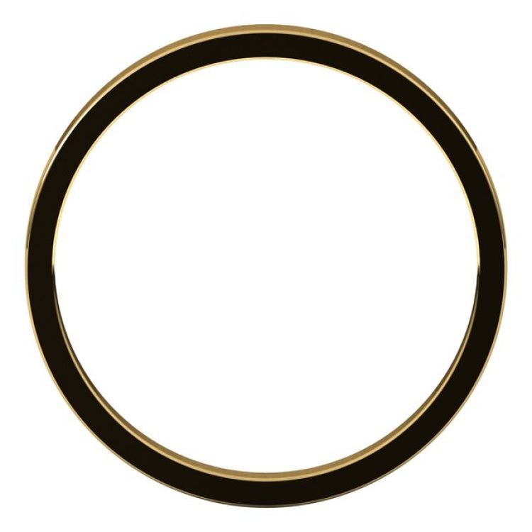 18K Yellow Gold 2 mm Flat Band Size 7