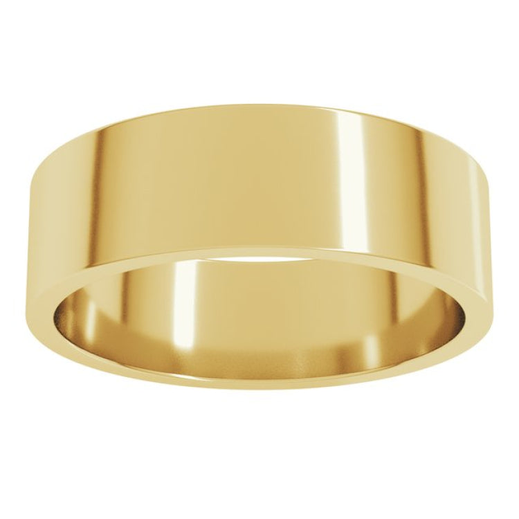 10K Yellow Gold 6 mm Flat Band Size 9