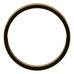14K Yellow Gold 2.5 mm Flat Band Size 10.5