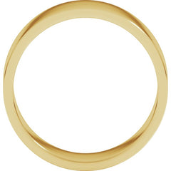 10K Yellow Gold 7 mm Flat Band Size 8.5
