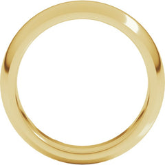 18K Yellow Gold 6 mm Comfort-Fit Half Round Band Size 10.5